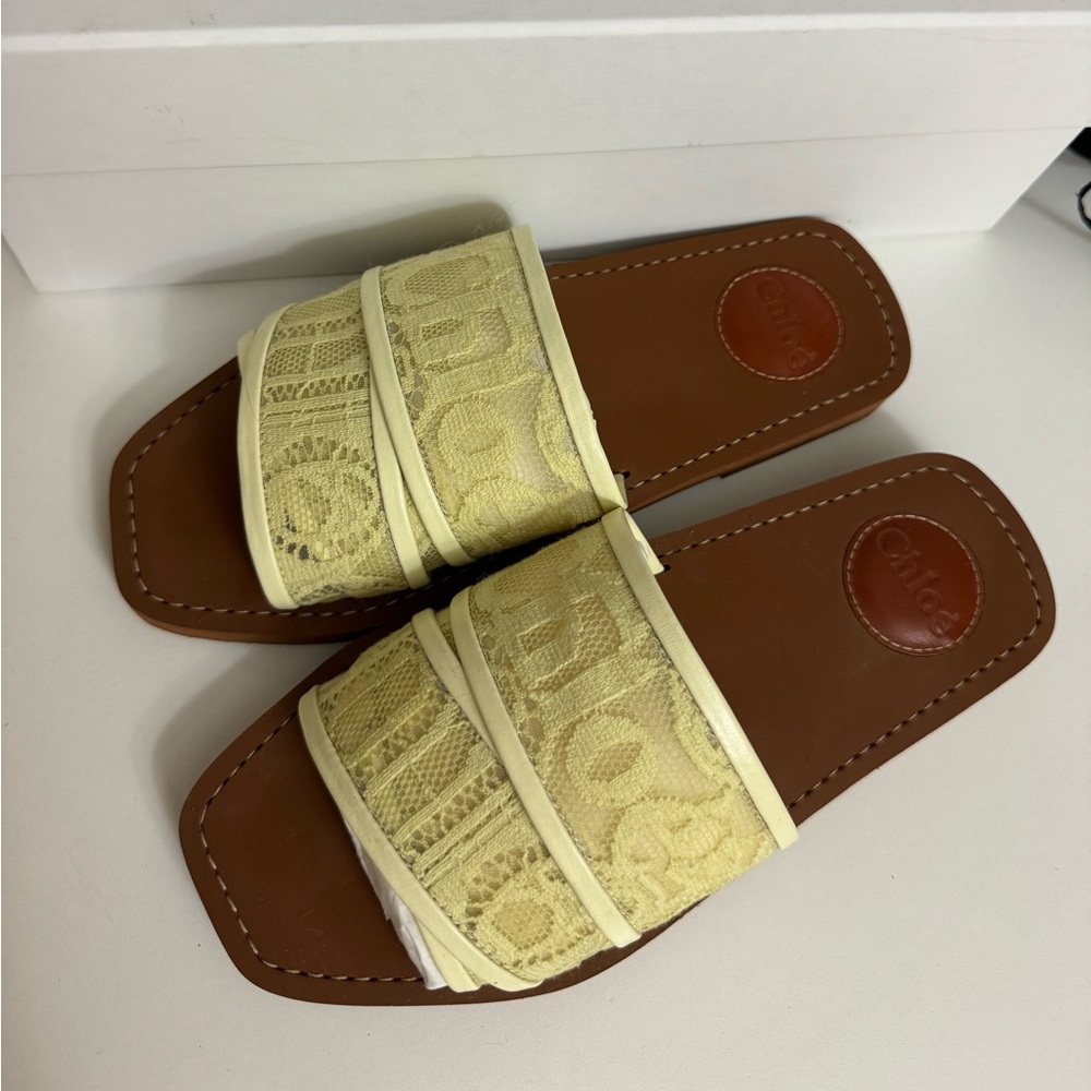 Chloé woody lace logo slide sandals
Size 37
Used twice